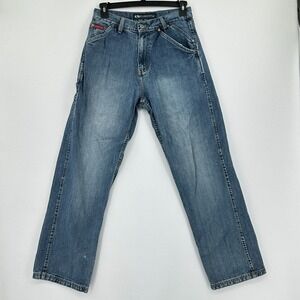 Y2K Drunknmunky Carpenter Jeans Mens Measured 30x30 Blue Straight Leg Streetwear